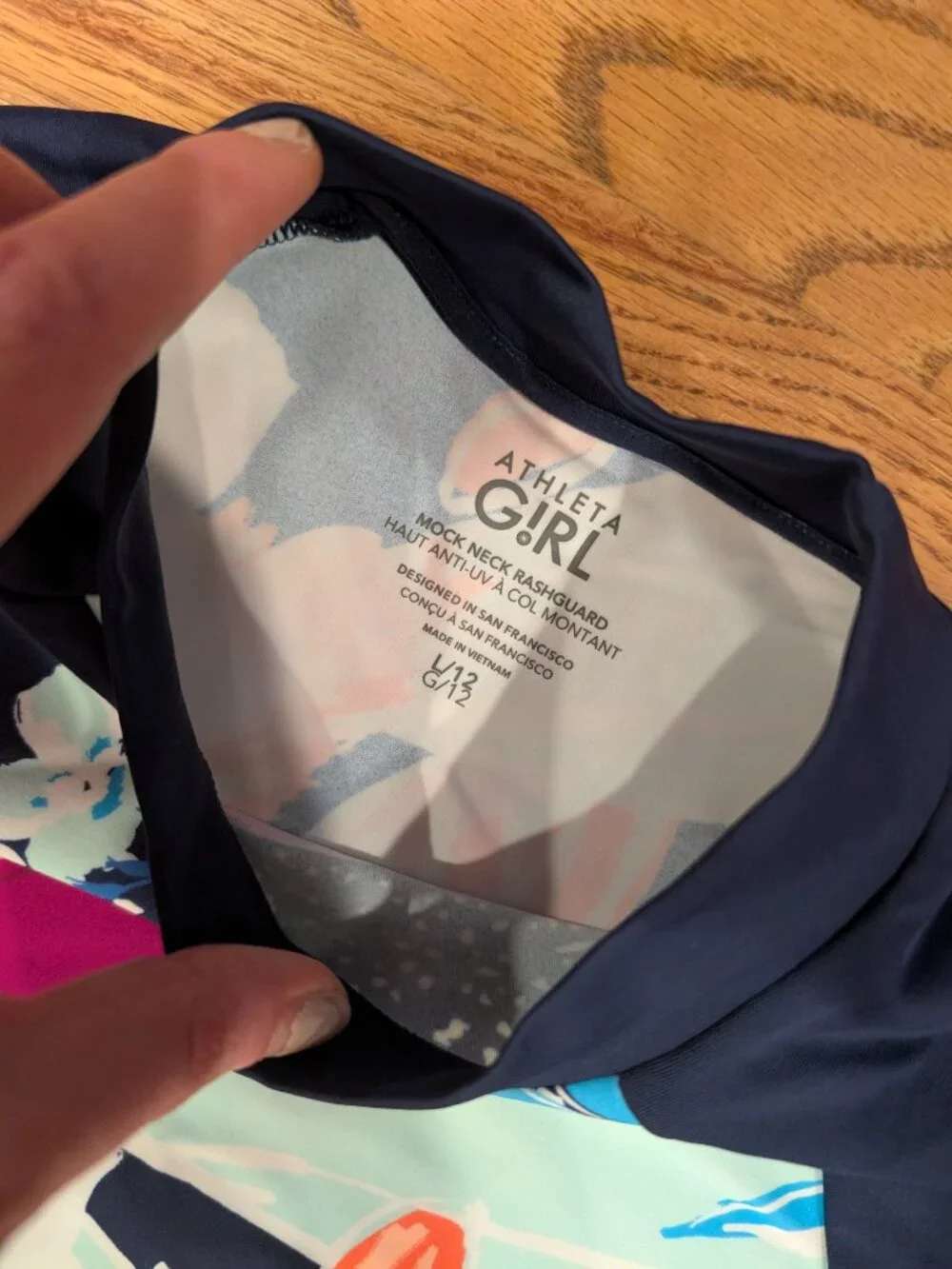 Girls rashguard & swim bikini bottoms -- Athleta